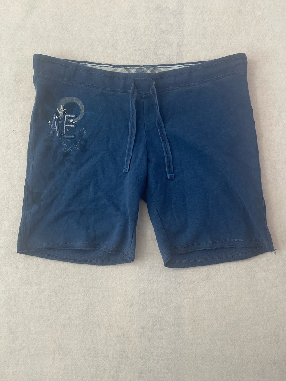 American Eagle Navy Men's Drawstring Casual Lounge Shorts size Large